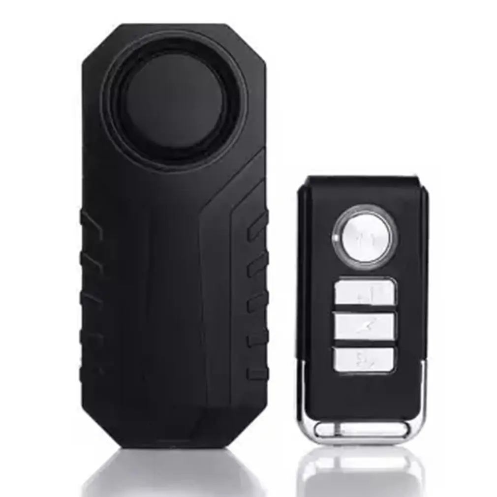 

113dB Loud Wireless Remote Control Alarm For Bicycles Anti-theft Adjustable Sensitivity Induction Door/ Window Vibration Alarm