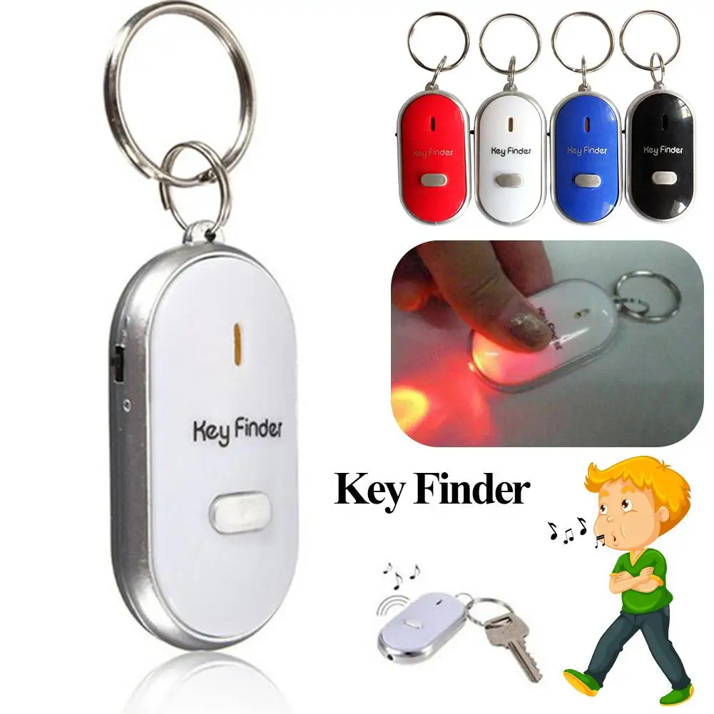 

Key Finder Anti-Lost Smart Key With LED Torch Whistle Key Finder Flashing Beeping Keys Tracker Locator For Children Accessories