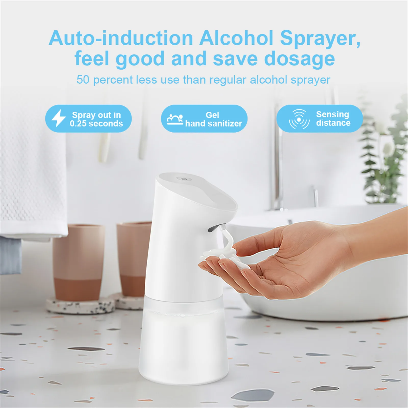 

Waterproof Foam Liquid Dispenser Automatic Soap Dispenser Sensor Touchless Hand Washer Soap Dispenser with IR Sensor