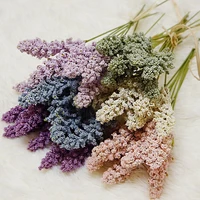 6pcspack artificial vanilla mini foam berry spike artificial flowers bouquet for home plant wall decoration cereals plant heap
