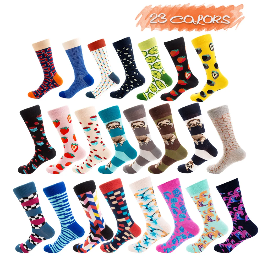 UGUPGRADE носки из чесаного хлопка с рисунком пиццы гамбургера кактуса в стиле хип