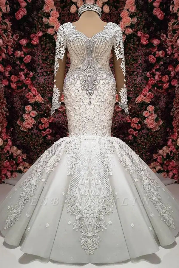 Лидер продаж Роскошные свадебные платья Кружевные Vestido De Noiva Mariage Платья | Свадьбы