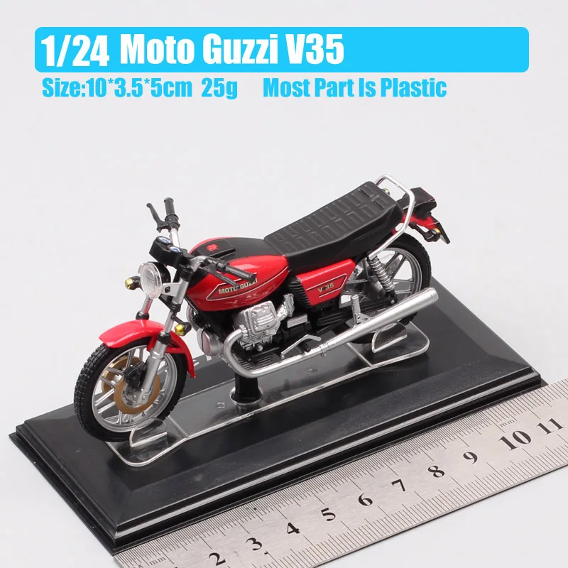 Классическая крошечная модель мотоцикла в масштабе 1:24 Moto Guzzi V35 Imola литые модели