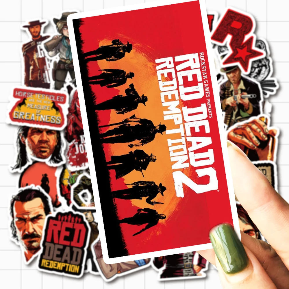 Juego de aventura RDR2 para ni&ntilde;os, adolescentes, equipaje, port&aacute;til, bicicleta, monopat&iacute;n, suministros, 50 Uds.-4