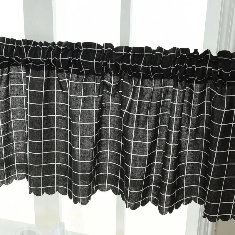 Kitchen Door Curtain Fresh Multicolor Short Curtains Bay Window Tulle Drapes Cabinet Dustproof Decor Rod Half-curtain | Дом и сад