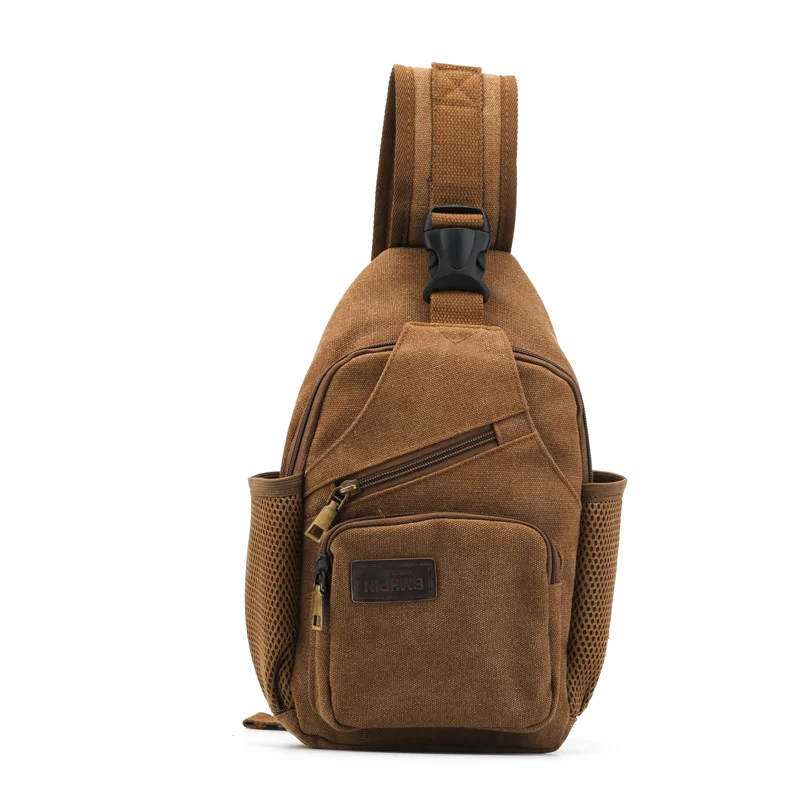 

2021 New Chest bag men's shoulder Korean Oxford cloth messenger backpack school