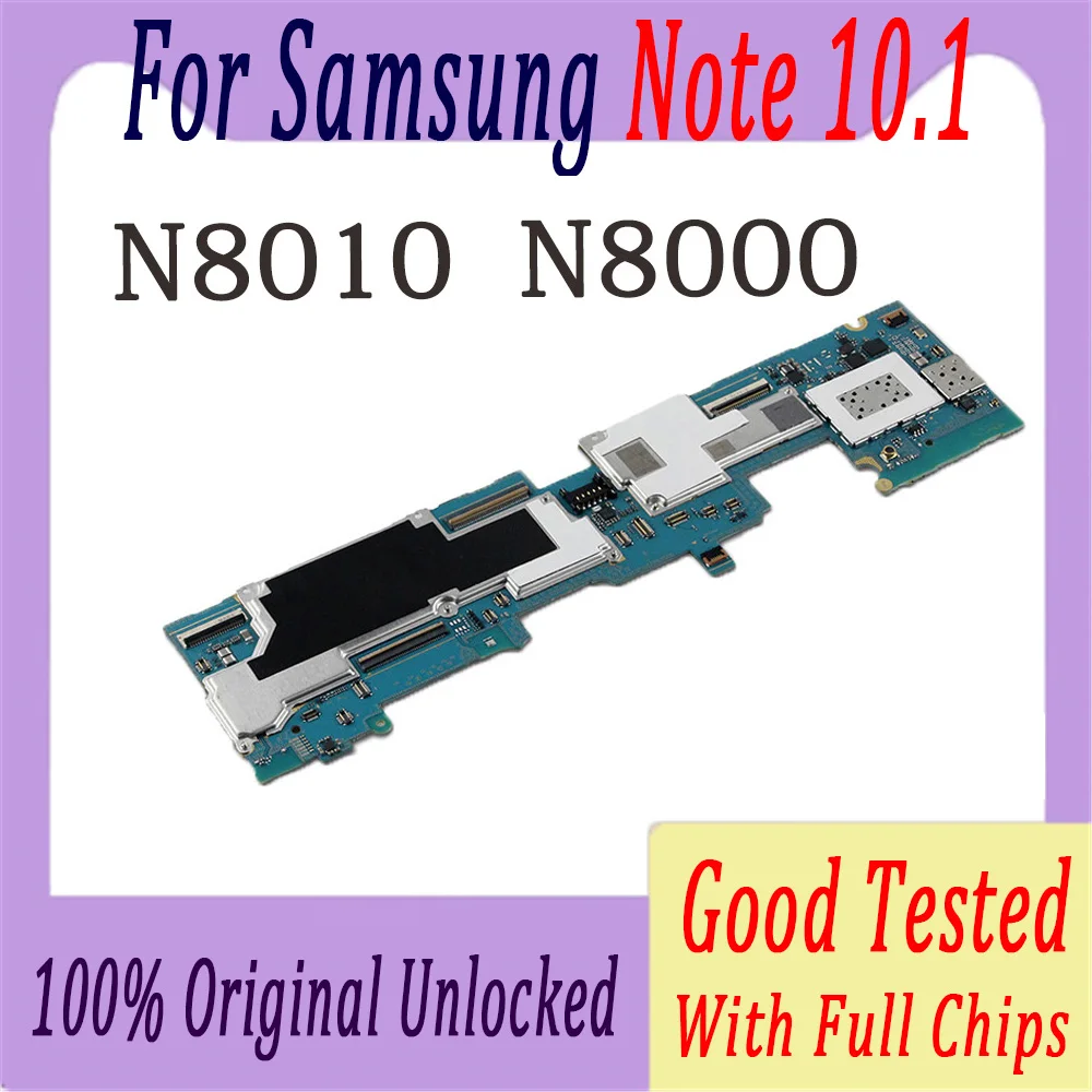 Оригинальная материнская плата для samsung Galaxy Note 10,1 N8000 N8010 разблокированная материнская плата Android логическая плата протестированная хорошая пластина