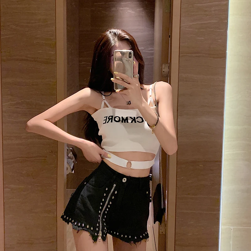 

Fashionable new loose loose slim short short bead wide leg hot pants