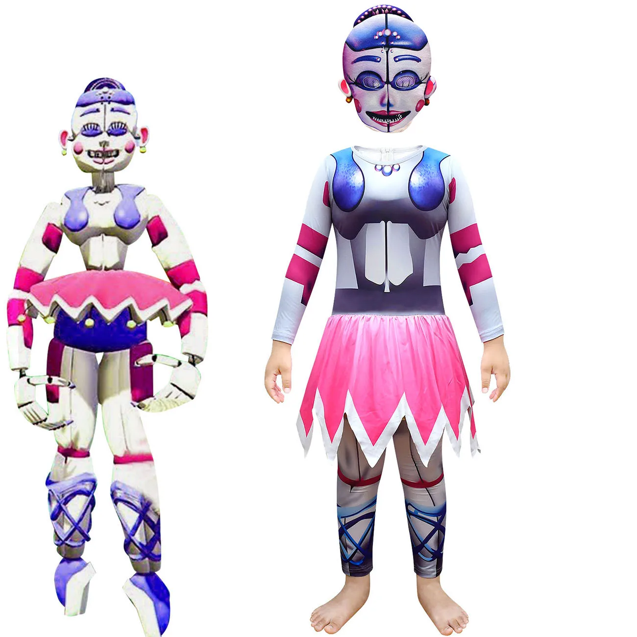 2022 модный костюм на Хэллоуин Sundrop VS Raya And The Last комбинезон с драконом Косплей Fnaf