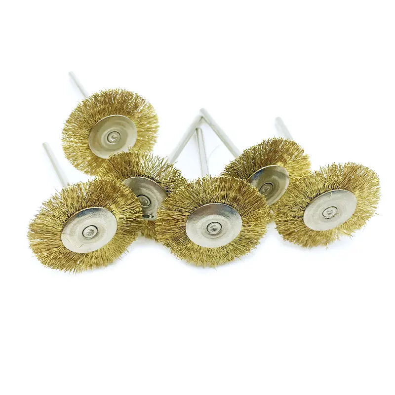 30 шт./лот проволочная медная щетка полировальное колесо для вращающихся