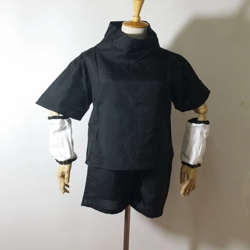 Аниме Athemis героя аниме Наруто Учиха Саске Косплэй костюм и синяя повязка на