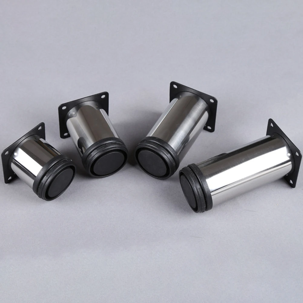 5cm*6/8/10/12cm Height Adjustable Support Stainless Steel Table Bed Sofa Level Feet kitchen Cabinet Furniture Legs | Мебель