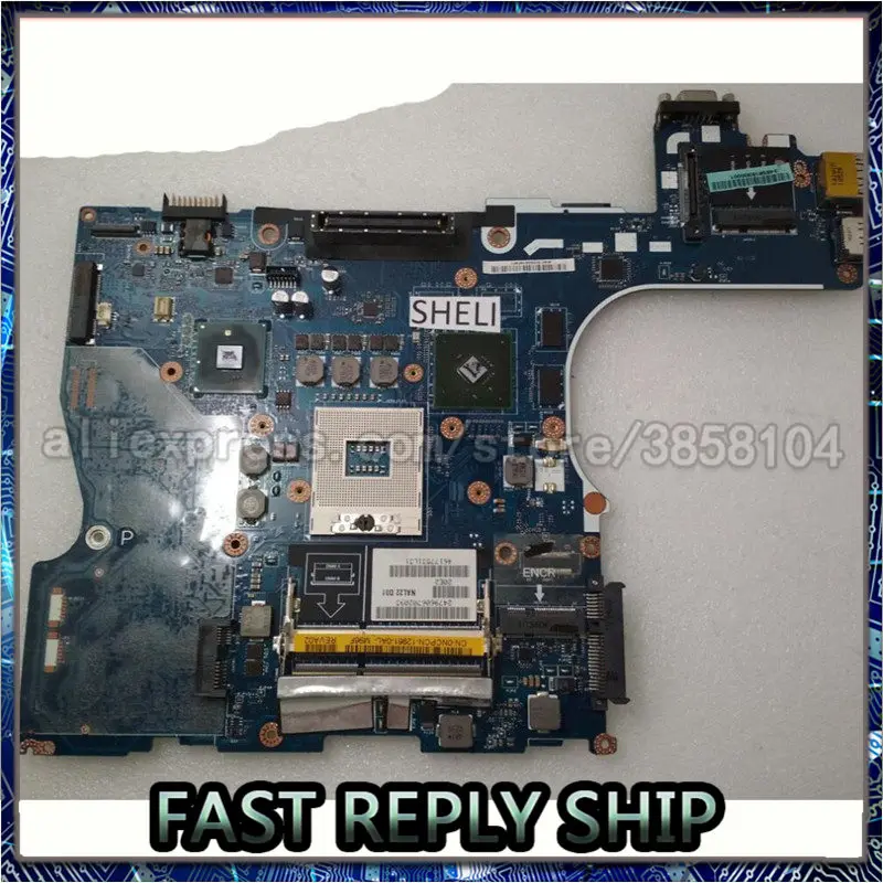 

SHELI для Dell E6510 материнская плата для ноутбука LA-5573P CN-0HMKY7 HMKY7 CN-0NCPCN NCPCN