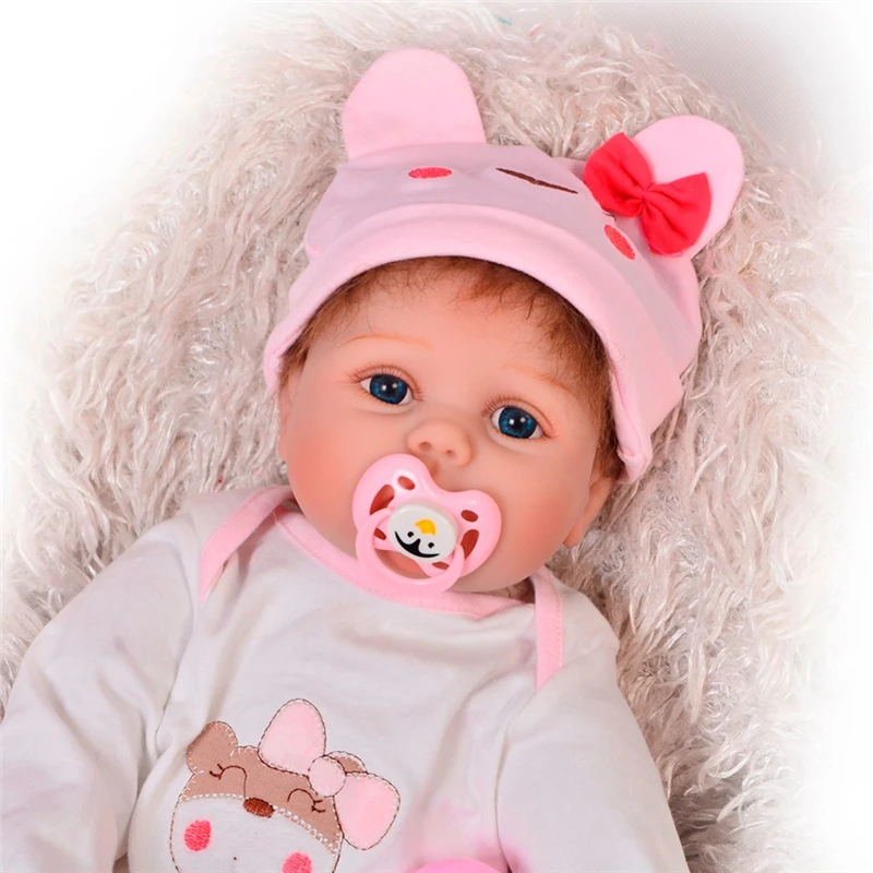KEIUMI 55cm Baby Silicone Dolls Reborn Vinyl Simulation Handmade Cotton Toy Toddler Soft Kids Toys | Игрушки и хобби