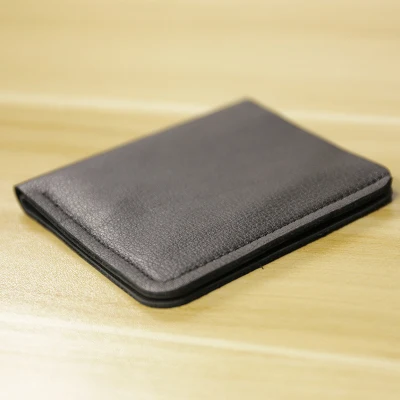 black wallets Vintage Leather Wallet Slim Wallet Men Coin Pocket Purse Card Holder Men’s Wallets Purse Short Male Clutch Cartera mujer - Цвет: black wallets