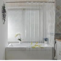 transparent shower curtain waterproof plastic bathroom partition curtains peva mildew curtains with hooks modern home decor