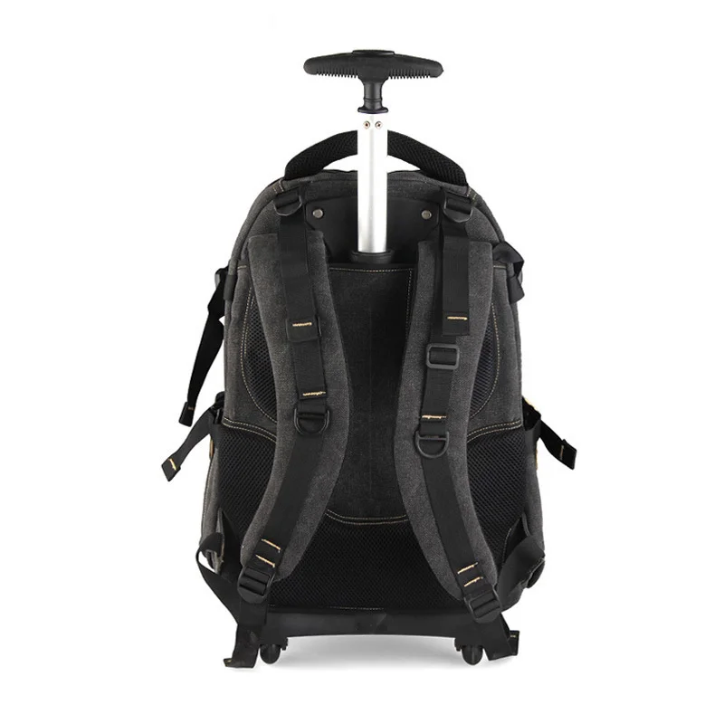 Men Cabine Rolling Baggage Task With Wheels Canvas Trolley Tas Backpack For Women Handbags | Багаж и сумки