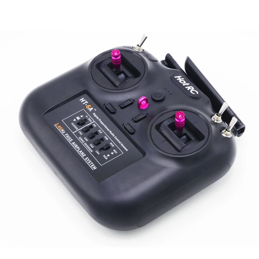 1 Set Hotrc HT-6A 2.4G 6CH RC FHSS Transmitter and Receiver with Box used for FPV Drone Rc Airplane Car Boat | Игрушки и хобби