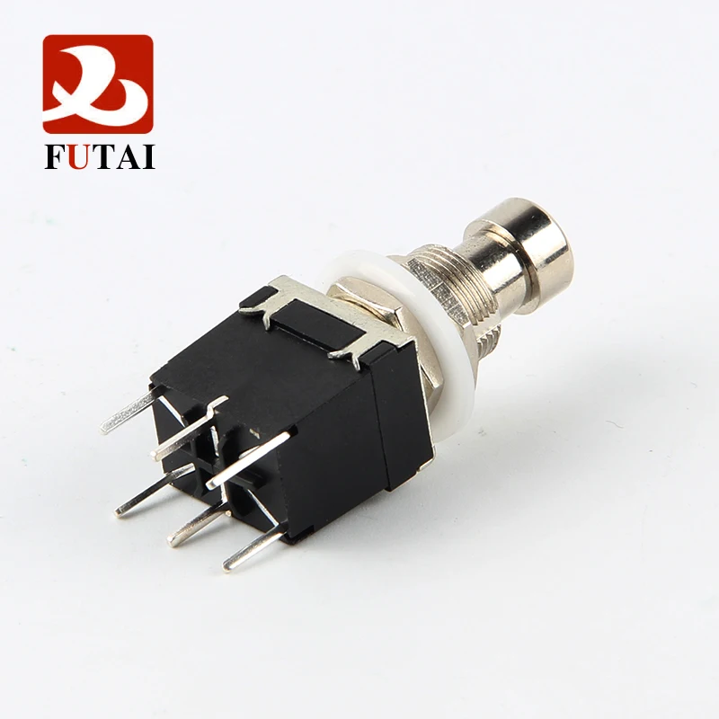 

SPDT Momentary Foot Switch ON-(ON） 6Pin Guitar Pedal Stomp Box Footswitch With PCB Terminal