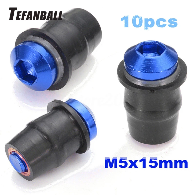 10Pcs M5X15mm Aluminum Motorcycle Windscreen Fairing Well Nut Bolts Screw High Quality Accessories Part Suitable for Cars 2019 | Автомобили
