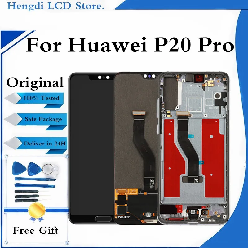 

Original Display For Huawei P20 Pro LCD Touch Screen Digitizer Assembly Replacement With Frame CLT-L09 CLT-L29 CLT-AL01