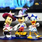 Диснеевский Микки Мауса кукла в стиле Микки и Минни Маус; Мышь Дональд Дак мультфильм фигурку ПВХ модель игрушки для детей, подарок для детей