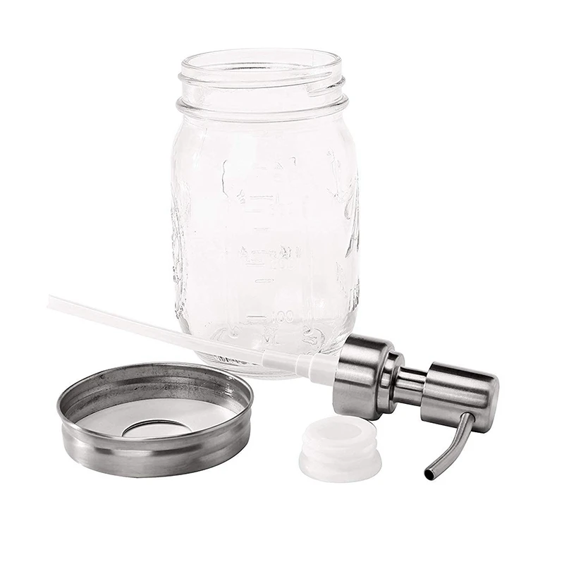 Двойной дозатор для мыла из нержавеющей стали и крышка дозатора лосьона запасной