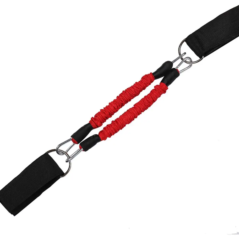 

Resistance Bands Workout Latex Elastic Cord with Padded Ankle Straps 2 Stackable 35LBS Cables for Legs Pull rope