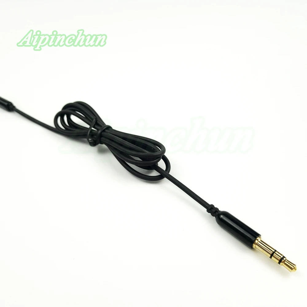 

Aipinchun 3.5mm 3-Pole Jack DIY TPE Earphone Cable Headphone Repair Replacement Wire Cord Black