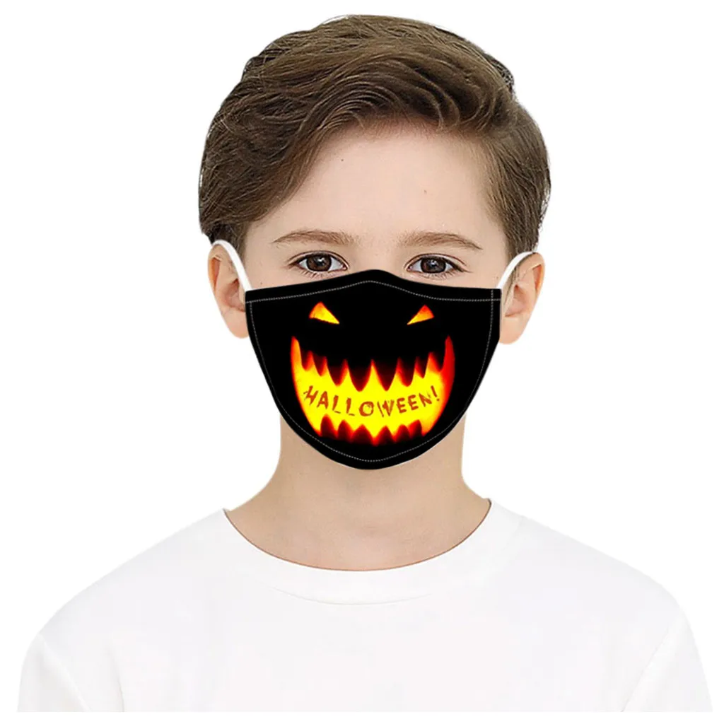Children Halloween Print Face Masks Dustproof Windproof Washable Warm Fashion Mascarilla Mask Cover | Спорт и развлечения