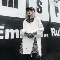 2021 hip hop o neck sweatshirtmen women streetwear graffiti patchwork print hoodie pullover cotton autumn black harajuku tops
