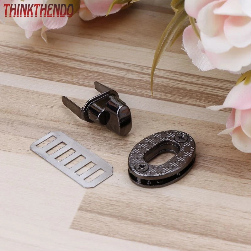 

Egg Shape Bag Twist Lock 4 Color Small Oval Handbags Case Alloy Catch Buckle DIY F3MD