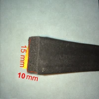 15mm x 10mm self adhesive rectangular epdm rubber foam cabinet door sealing strip weatherstrip