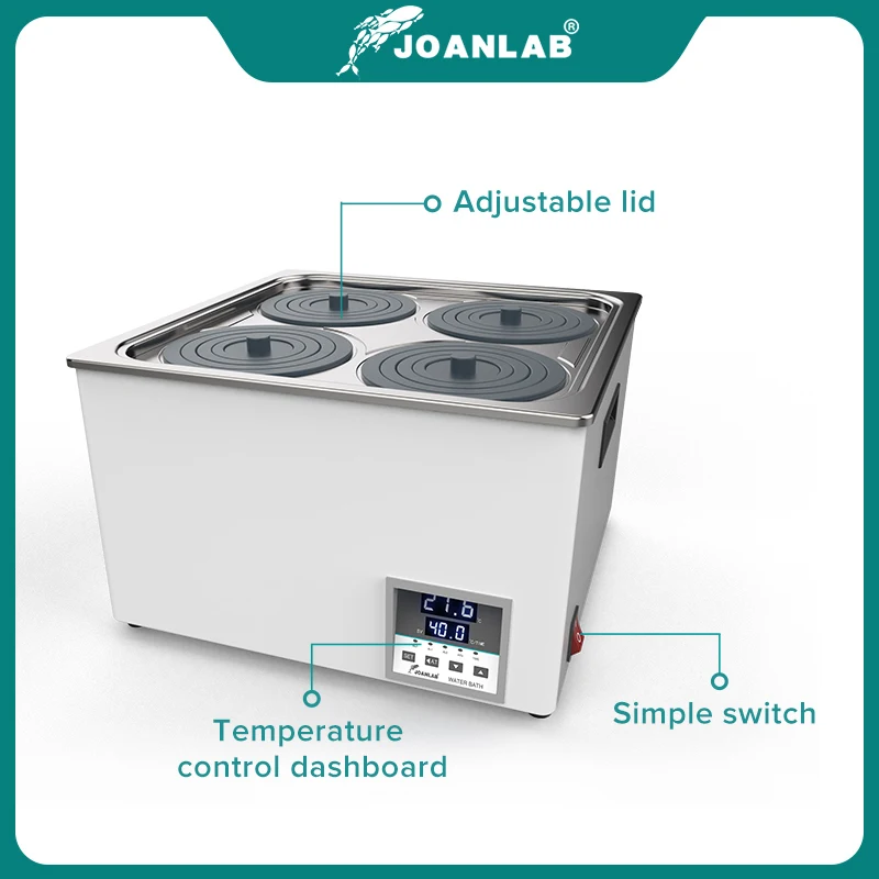 

JOANLAB Laboratory Water Bath Constant Temperature LCD Digital Display Lab Equipment Thermostat Tank 6 4 2 1 Single Hole 220v