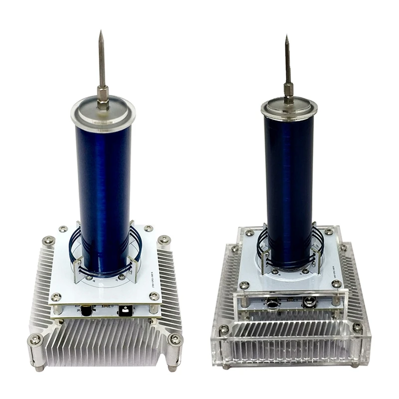 Музыкальная катушка Tesla с акриловой основой Arc Plasma громкоговоритель Беспроводная