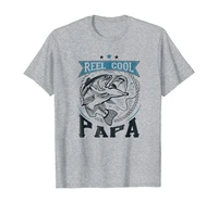 mens fathers day shirt gift reel cool papa fishing t shirt