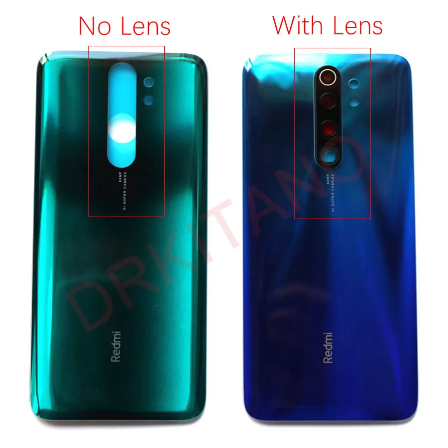 Оригинальное новое заднее стекло для Xiaomi Redmi Note 8 Pro Крышка батарейного отсека Note8