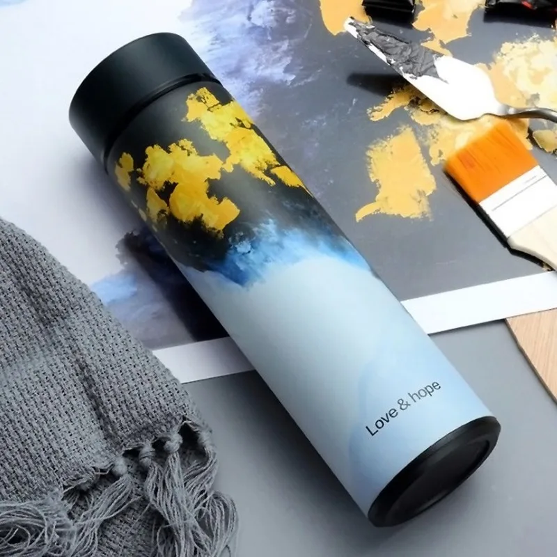 Креативная деловая прямая Вакуумная чашка из нержавеющей стали для мужчин и
