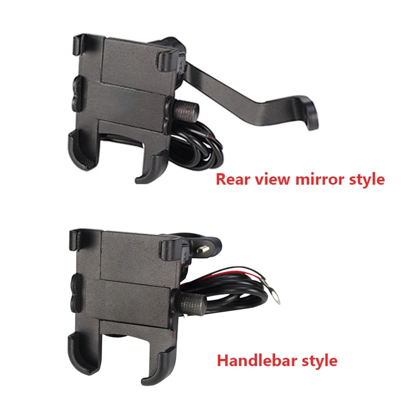 arvin motorcycle universal aluminum phone holder with 5v 2a usb charger moto handlebar bracket stand for 4 6 2 inch mobile phone free global shipping