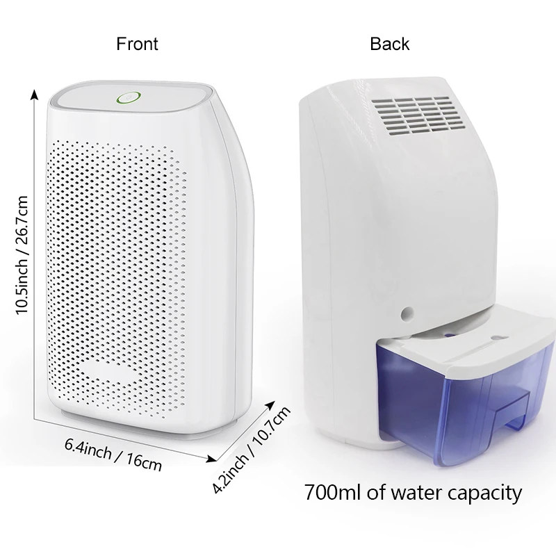 Осушитель воздуха для дома 700 мл мини-осушитель автомобиля полупроводниковый