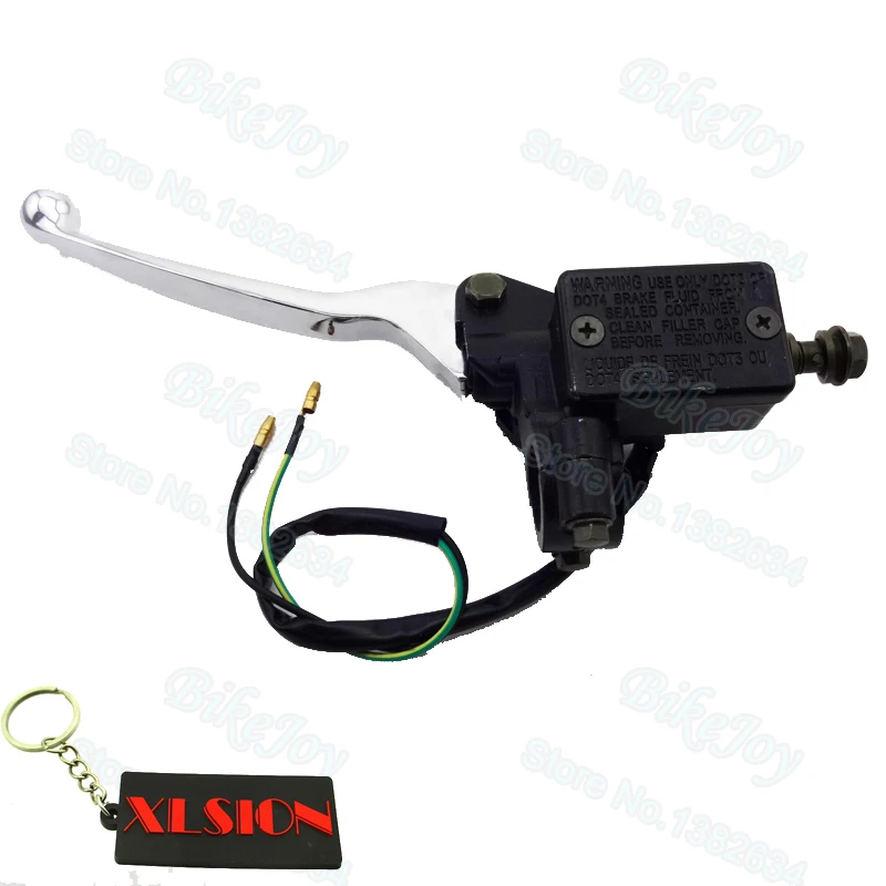 Левый гидравлический главный тормозной рычаг с проводом для GY6 50cc 110cc 125cc 150cc ATV Quad