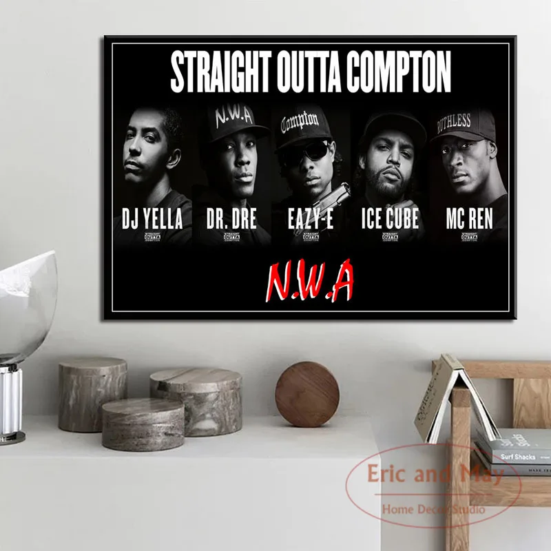 N.W.A хип-хоп ледяной куб Dr.dre Eazy-e Картина на холсте постеры и принты музыка Рэп