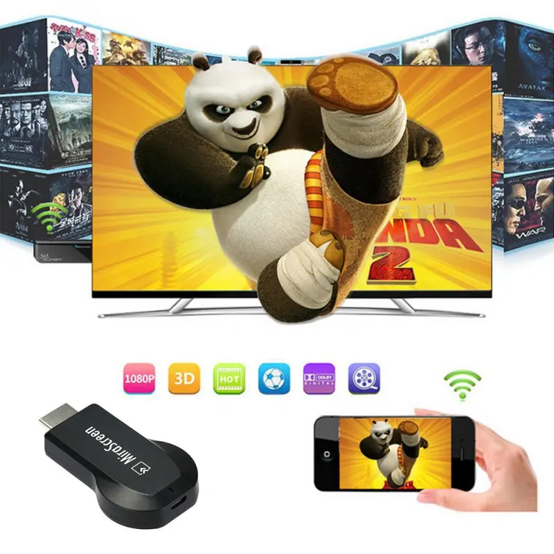 ТВ флешка совместимая с HDMI 128 Мб приемник Mirascreen Wi Fi дисплей DLNA Airplay Miracast Airmirror Chromecast
