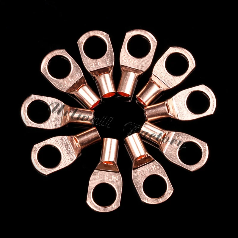 10 шт./компл. наконечники из луженой меди уплотнительное кольцо провод кабель