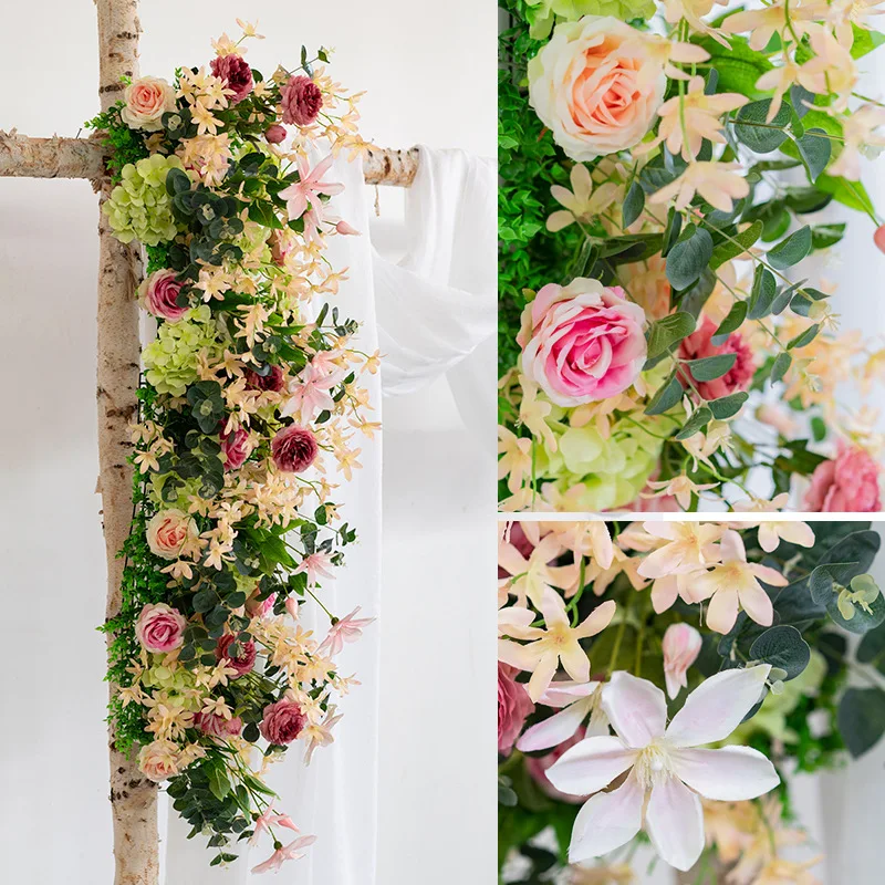1 м Свадебный фон для фотосъемки искусственный цветочный декор арка дорога