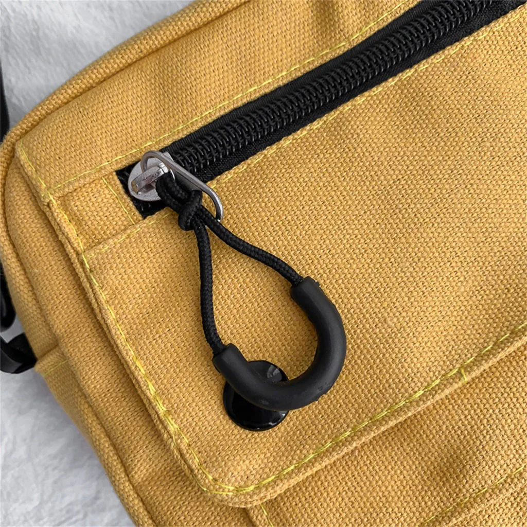 

2021 Women Shoulder Bag Fashion Pure Color Casual Tote Outdoor Portable Mini Bag Canvas Zipper Handbag