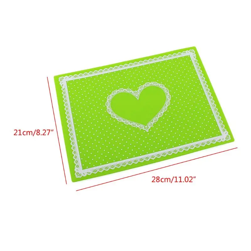 

Cute Heart Epoxy Resin Silicone Mat Resin Pad Craft Toos High Temperature Resistance Sticky Plate Jewelry Making Tools