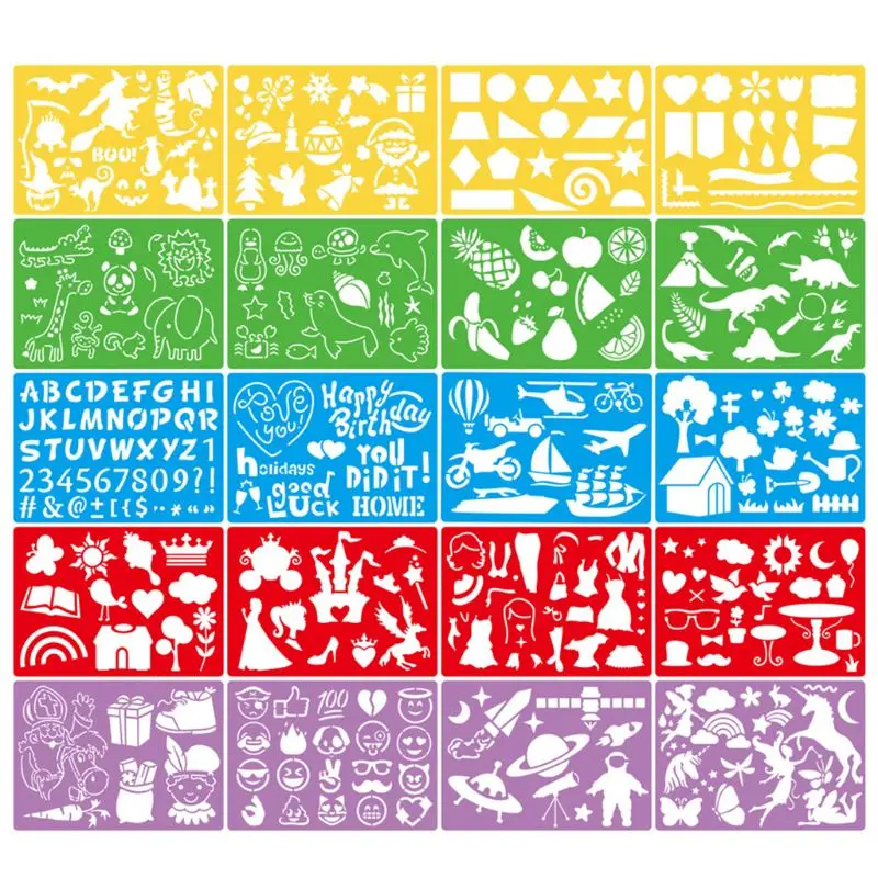 

Halloween Decor Stencils Template for Face Painting DIY Drawing Painting