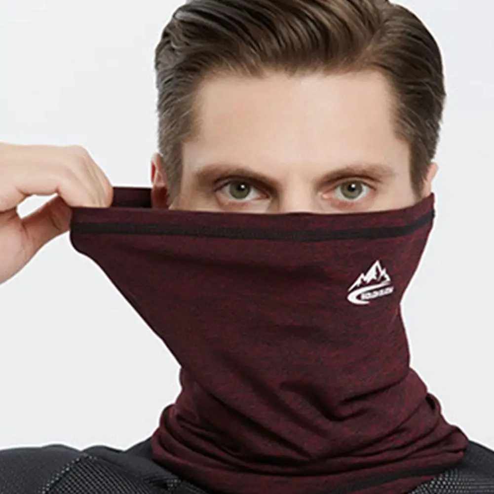 Осенне-зимний теплый мотоциклетный чехол на половину лица эластичный бархатный