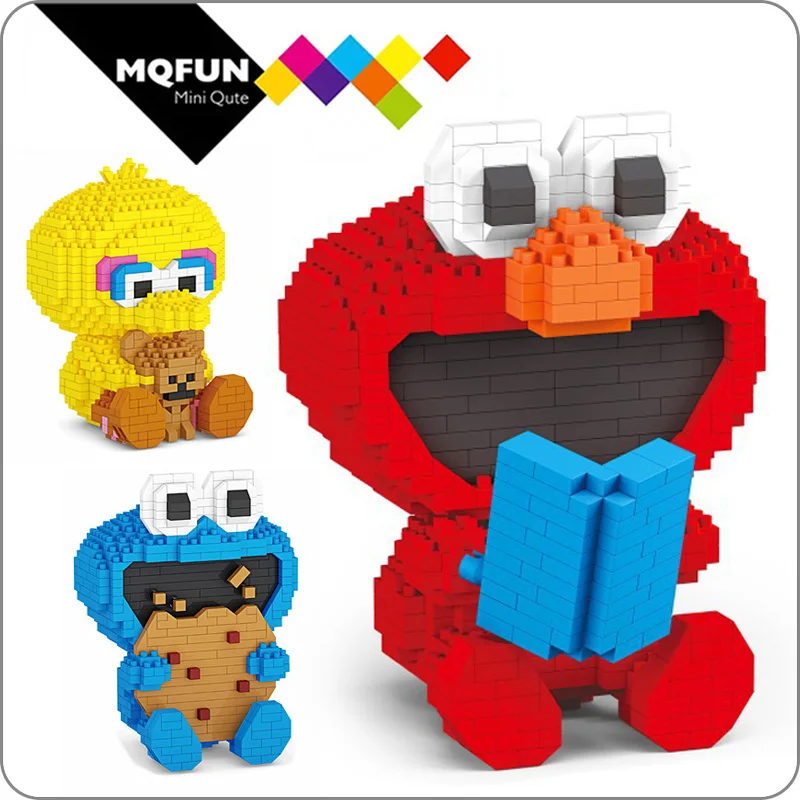 BOYU Kawaii мультфильм Улица Сезам Elmo печенье монстр девочка пластиковые